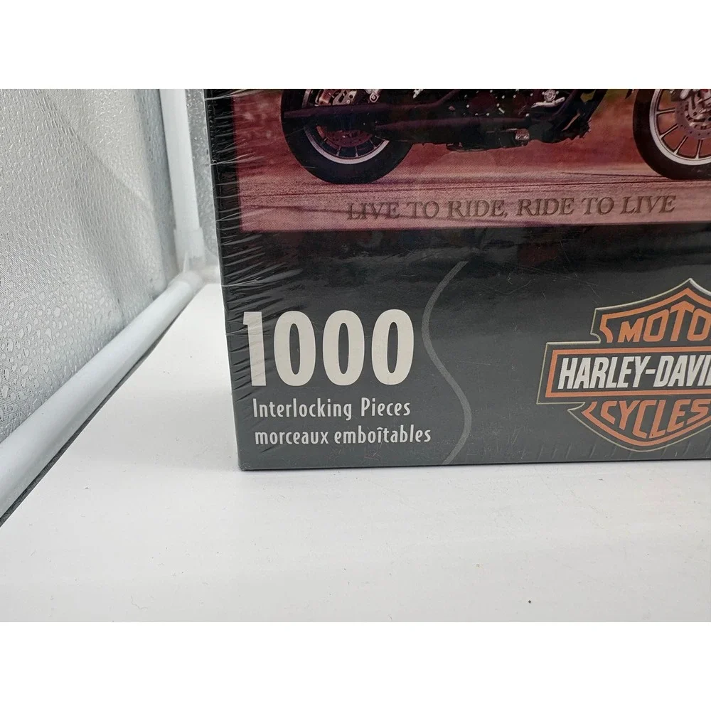Vintage Harley-Davidson Springbok 1000 Piece Jigsaw Puzzle Sealed Collage 2001